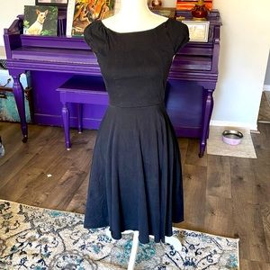 Flirty vintage style black dress